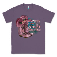 Lavender Walk By Faith Not By Sight Classic Tee - JahusDesignShop