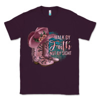Plum Walk By Faith Not By Sight Classic Tee - JahusDesignShop