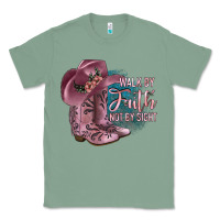 Sage Walk By Faith Not By Sight Classic Tee - JahusDesignShop