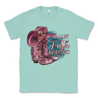 Seafoam Walk By Faith Not By Sight Classic Tee - JahusDesignShop