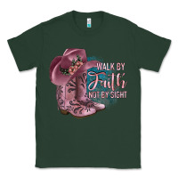 Sports Green Walk By Faith Not By Sight Classic Tee - JahusDesignShop