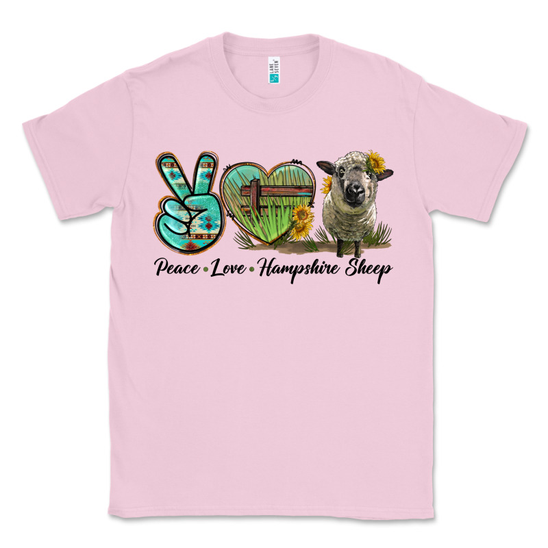 Peace Love Hampshire Sheep Classic Tee by LillyAllenDesigns | Teevron