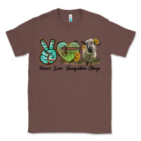 Chestnut Peace Love Hampshire Sheep Classic Tee - LillyAllenDesigns