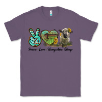 Lavender Peace Love Hampshire Sheep Classic Tee - LillyAllenDesigns
