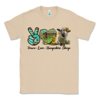 Mushroom Peace Love Hampshire Sheep Classic Tee - LillyAllenDesigns
