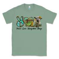 Sage Peace Love Hampshire Sheep Classic Tee - LillyAllenDesigns