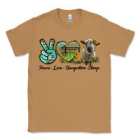 Toasted Coconut Peace Love Hampshire Sheep Classic Tee - LillyAllenDesigns