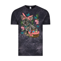 Cloud Black easter french bulldog Vintage Tee - RanaPortraitStore