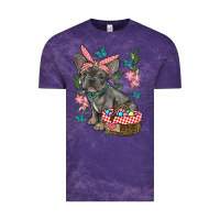 Cloud Purple easter french bulldog Vintage Tee - RanaPortraitStore