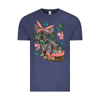 Easter French Bulldog Vintage Tee | Teevron