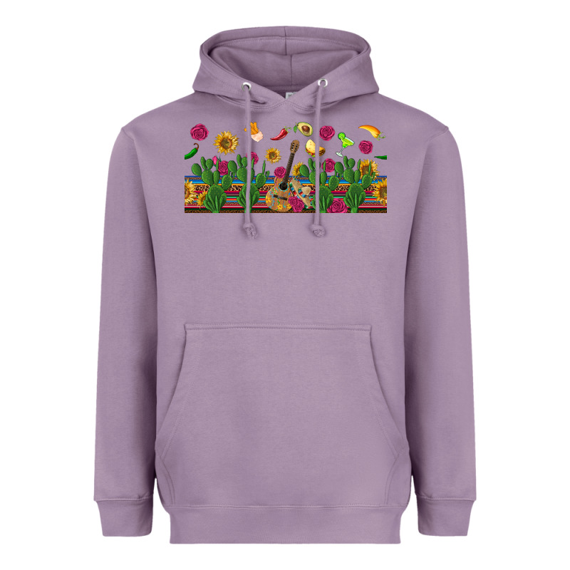 Mexican Sombrero Guitar Rose Cactus Libbey  Cup Heavyweight Hoodie by BundleAndBundleShop | Teevron