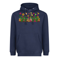 Navy mexican sombrero guitar rose cactus libbey  cup Heavyweight Hoodie - BundleAndBundleShop