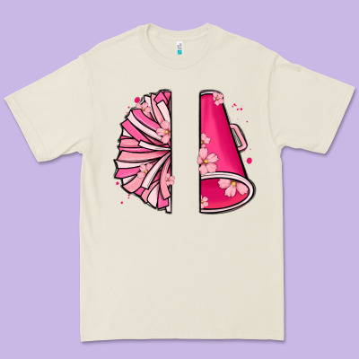 Custom Name Cheerleader With Megaphone Premium Tee Designed By Maliassmallbusiness