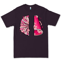 Plum custom name cheerleader with megaphone Premium Tee - MaliasSmallBusiness