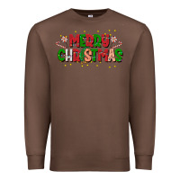 Chestnut festive merry christmas greeting Premium Sweatshirt - CowhideDigitalArt