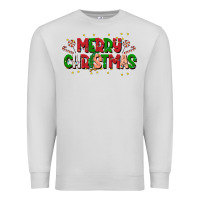 Dove Grey festive merry christmas greeting Premium Sweatshirt - CowhideDigitalArt