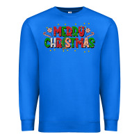 True Royal festive merry christmas greeting Premium Sweatshirt - CowhideDigitalArt