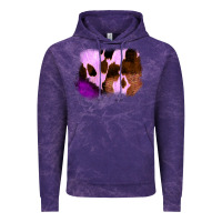 Cloud Purple Purple Western Wood Cowhide Frame Vintage Hoodie - Bettercallsaul