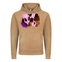 Purple Western Wood Cowhide Frame Vintage Hoodie | Teevron