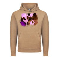 Vintage Coffee Purple Western Wood Cowhide Frame Vintage Hoodie - Bettercallsaul