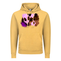 Vintage Mustard Purple Western Wood Cowhide Frame Vintage Hoodie - Bettercallsaul
