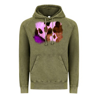 Vintage Olive Purple Western Wood Cowhide Frame Vintage Hoodie - Bettercallsaul