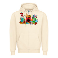 Sandshell Coffee And American Football Coffee Cups Zipper Hoodie - FaDigitalArtStudio