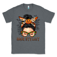 Charcoal Heather Hair stylist messy bun Classic Tee - BarkalooDesign