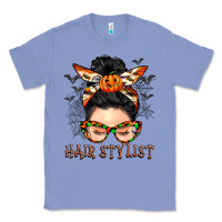 Colony Blue Hair stylist messy bun Classic Tee - BarkalooDesign