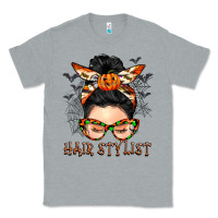 Heather Grey Hair stylist messy bun Classic Tee - BarkalooDesign
