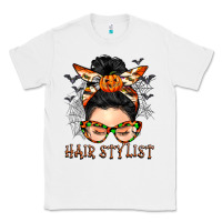 Hair Stylist Messy Bun Classic Tee | Teevron