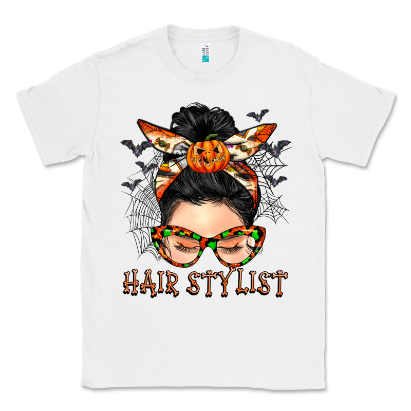 Hair Stylist Messy Bun Classic Tee by BarkalooDesign | Teevron