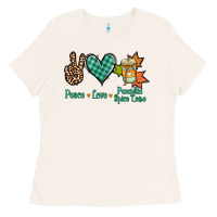 Bone Peace love pumpkin spice latte Ladies Tee - NancyCooperArtShop