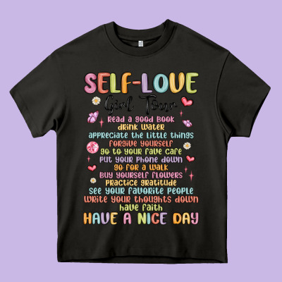Self Love Girl Tour Malias Heavy Core Tee Designed By Maliassmallbusiness