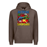 Coffee Autism is my superpower Autism Awareness Day Premium Hoodie - FaDigitalArtStudio