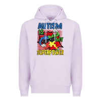 Lilac Autism is my superpower Autism Awareness Day Premium Hoodie - FaDigitalArtStudio