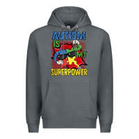 Rock Autism is my superpower Autism Awareness Day Premium Hoodie - FaDigitalArtStudio