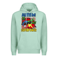 Seafoam Autism is my superpower Autism Awareness Day Premium Hoodie - FaDigitalArtStudio