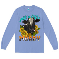Colony Blue Just a Little Moody Long Sleeve Tee - texasbilliewilder