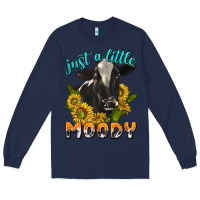 Navy Just a Little Moody Long Sleeve Tee - texasbilliewilder