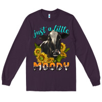 Plum Just a Little Moody Long Sleeve Tee - texasbilliewilder