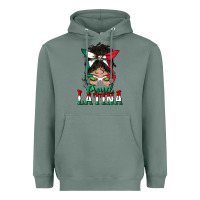 Sage proud latina messy bun mama Heavyweight Hoodie - BundleAndBundleShop