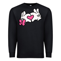 Black Minnie Mouse Premium Sweatshirt - CowhideDigitalArt