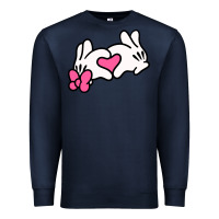 Navy Minnie Mouse Premium Sweatshirt - CowhideDigitalArt