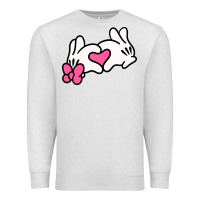 Oatmeal Heather Minnie Mouse Premium Sweatshirt - CowhideDigitalArt