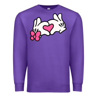 Purple Minnie Mouse Premium Sweatshirt - CowhideDigitalArt