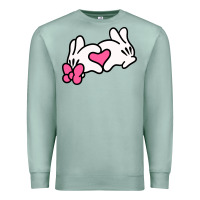 Seafoam Minnie Mouse Premium Sweatshirt - CowhideDigitalArt