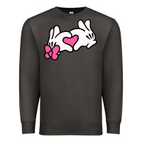 Smoke Minnie Mouse Premium Sweatshirt - CowhideDigitalArt