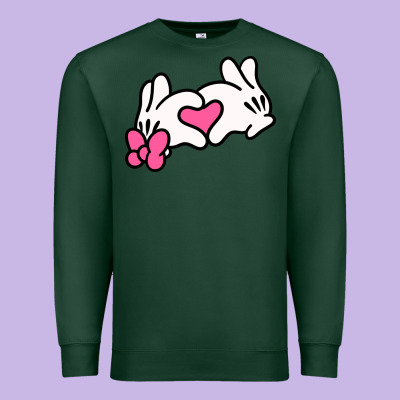 Minnie Mouse Premium Sweatshirt Designed By Cowhidedigitalart