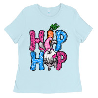 Baby Blue Easter hip hop gnome Ladies Tee - NancyCooperArtShop